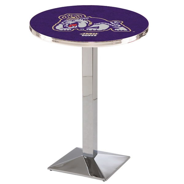 36" Chrome James Madison Pub Table